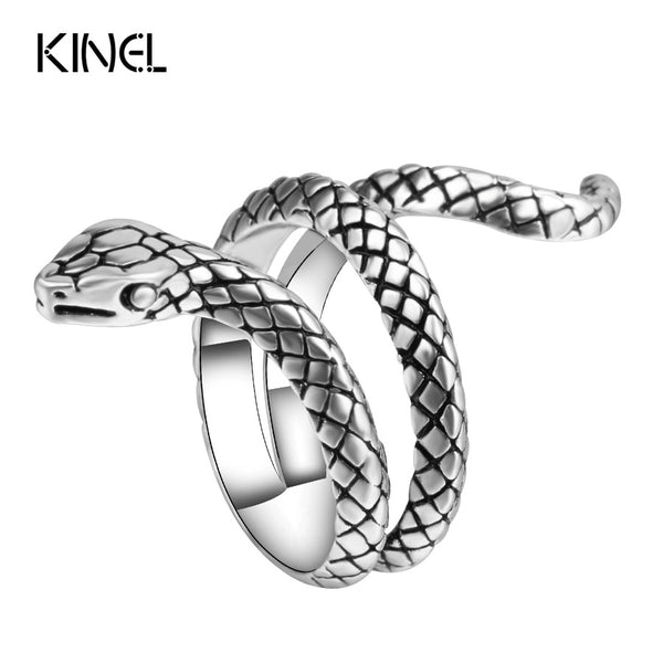Snake Rings For Women Silver Vintage Animal Jewelry - Jewelry Core