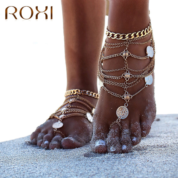 ROXI Barefoot Sandals Beach Foot Jewelry Ankle Bracelet - Jewelry Core