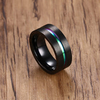 8MM Titanium Trendy Ring - Jewelry Core