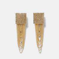 Luxury Crystal Vintage Tassel Earrings - Jewelry Core
